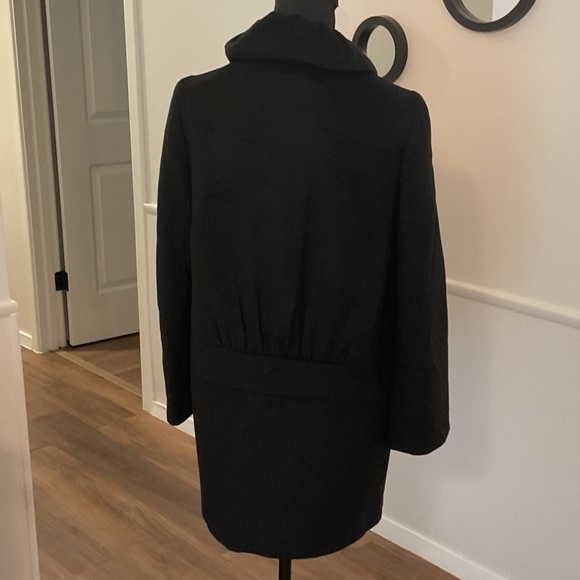 J. Crew Classic Black Pea Coat - Picture 3 of 3